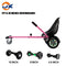 LJX Hoverboard Seat Attachment, Go Kart, Hoverboard Accessories for 6.5” 8” 10” Hoverboard, Wider Seat, Suitable for All Ages (Pink)