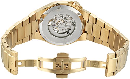 Bulova Men's Automatic-self-Wind Watch with Stainless-Steel Strap, Gold, 27 (Model: 98A178)