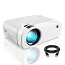 [2023 Upgraded] Mini Projector, ELEPHAS 8500 Lumens Portable Projector Max 180“ Display 50000 Hours Lamp Life LED Video Projector Support 1080P, Compatible with USB/HD/SD/AV/VGA for Home Theater