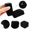 iSuperb Set of 2 Unit Classic Velvet Couple Double Ring Box Earring Jewelry Case Gift Boxes 2.7x2.7x1.6inch