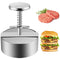 ASJIADE Burger Press, Stainless Steel Adjustable Hamburger Patty Maker Nonstick Burger Press Mold Maker with Spring Button,Easy Release Hamburger Patty Press for Beef,Burgers and Cooking-BPA Free