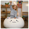 Furry Bean Bag Cover, Creative Kids Bean Bag Chair Cover, Faux Fur Bean Bag for Toddler, Teens and Adults 32x32x18in (Pinky Cat)