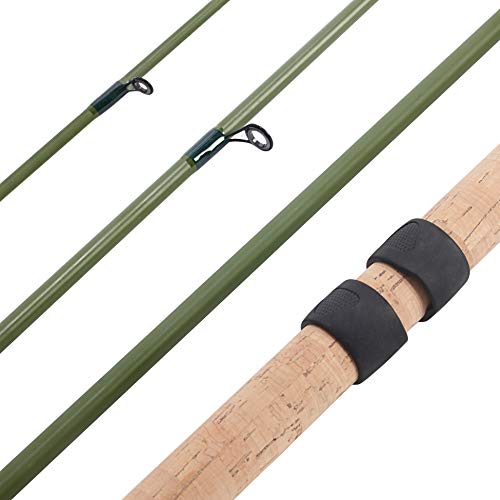 13ft 4 Pieces Carbon Fiber Sections Centerpin Float Fishing Rod 3.9meters Wooden Handle Steelhead Fishing Light Centrepin Line wt 6-10lbs