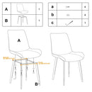 Ironalita Black Dining Chairs Set of 4, Faux Leather Mid Century Modern Chairs with Metal Chair Legs, Kitchen Side Chairs for Dining Room, Restaurant, Living Room, Waiting Room, Bedroom