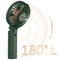 Funme 5000mAh Handheld Fan Portable Cooling Fan USB Desk Fan Person Fan 4 Speed Settings for Outdoor Travel Green