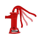 Youwise Red Cast Iron Pitcher Pump 25 ft Lift, Retro Hand Water Pump, Manual Water Suction Pump for Home, Yard, Garden, Farm, Pond