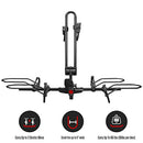 Hollywood Racks RV Rider Hitch Bike Rack for 2 E-Bikes up to 80 lbs Each - Premium Electric Bike Rack for RV, Fifth Wheel, Flat Towed Vehicle - Durable EBike Rack for Standard and Fat Tire Bikes