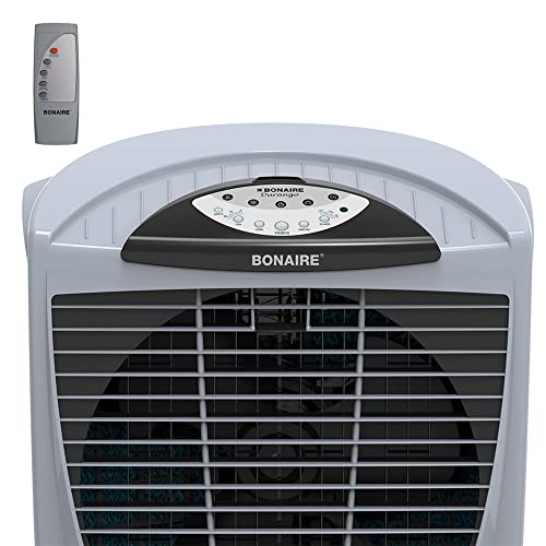 Bonaire Evaporative Air Cooler Portable Conditioner for Home, Office, Garage, Shops, Cafe, Patio, Outdoor with Powerful Air Flow, On/Off Timer, Winter56i Grey (56 Litres)