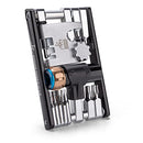 Kadacha 20-in-1 Bicycle Multifunction Tool with CO2 Inflator - Compact and Lightweight Multitool Kit for Road and Mountain Bikes - Includes Hex, Torx, Screwdriver and Chain Tool.
