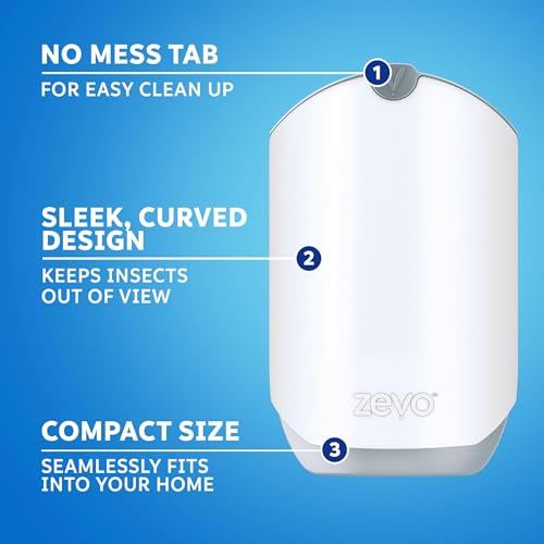ZEVO Electric Flying Insect Trap Starter KIT | Device | Model 3 | Mosquito Killer| Fruit Fly Trap | UV Light attracts Insect |