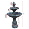 Gardeon Solar Fountain Water Feature Pump Kit Bird Bath Outdoor Indoor Black