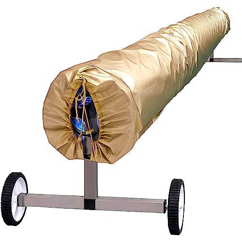 Pool Covers for Inground Pools, Pools Reel up to 20FT, Heavy Duty Waterproof Solar Blanket Cover for Pool
