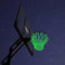 Amazing Glow in The Dark Light Sun Powered Basketball Hoop Net Shoots Training