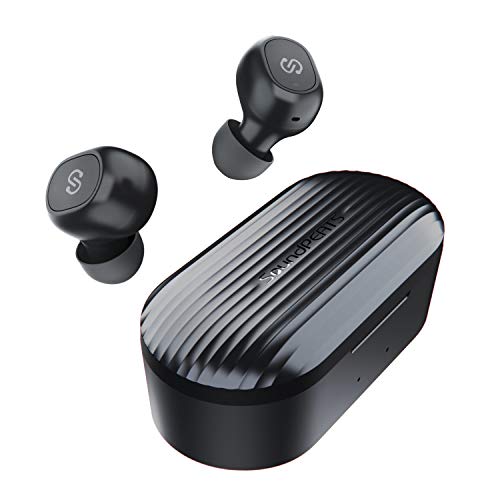 SoundPEATS True Wireless Bluetooth Earbuds in-Ear Stereo Bluetooth Headphones Wireless Earphones (Bluetooth 5.0, Built-in Mic, Stereo Calls, Total 35 Hours Playtime)
