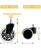 Office Chair Wheels for IKEA with 10mm Stem, HOSOM 3" Replacement Rubber Caster Wheels Set of 10 Safe for Wood Floor, Computer Gaming Chair Rollerblade Wheels Roll Smooth and Quite
