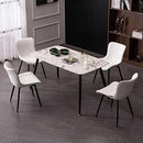 Kidol & Shellder White Leather Dining Chairs Set of 2 with Soft Cushion,Loads Up to 300lbs,8mins to Assemble