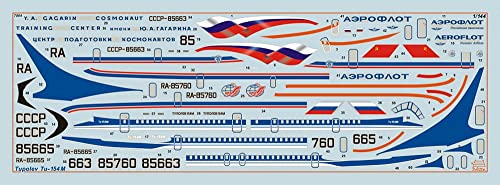 Zvezda 7004 1/144 Tu-154MRussian Airliner Plastic Model Kit