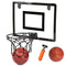 Play Platoon Over The Door Basketball Hoop - Indoor Wall Mounted 16x12 Inch Mini Basketball Hoop Set, Shatter Resistant Backboard & Steel Rim - 2 Balls & Air Pump, Black - US Veteran Owned Company