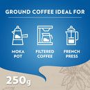 Lavazza Dek Decaffeinated Ground Coffee 250g