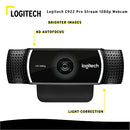 Logitech C922 Pro Stream 1080p Webcam with Knox 4-Port USB 3.0 Hub Bundle (2 Items)