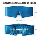 FRESHME Mulberry Silk Sleep Mask 100% Pure Silk Comfortable Blocks Light Eye Masks Blindfold with Adjustable Elastic Strap, No Eye Pressure Soft Eye Shade Cover for Night Sleep Travel Nap Yoga