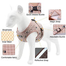 ZUNEA No Pull Small Dog Harness and Lead Set Adjustable Reflective Step-in Chihuahua Vest Harnesses Mesh Padded Plaid Escape Proof Puppy Jacket for Boy Girl Pet Dogs Cats Pink XS