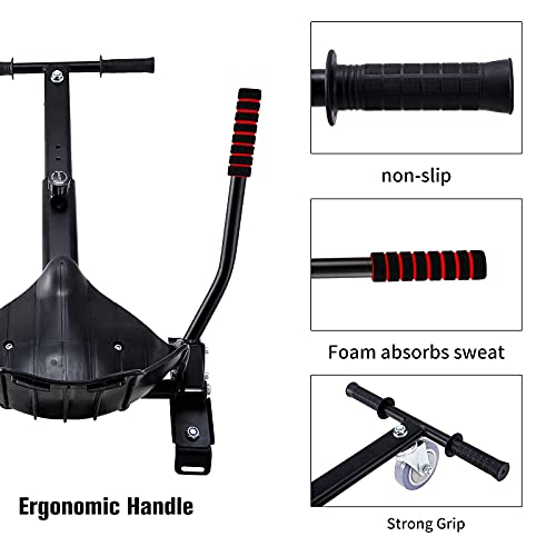 NICOOTH Hoverboard Seat Attachment Hoverboard attachments Hoverboard Accessory Hoverboard go Kart for Kids or Adults