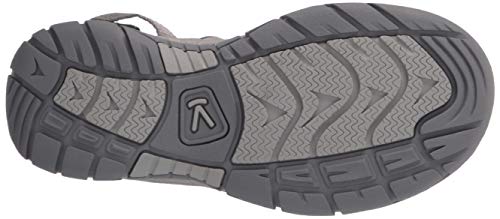 KEEN Women's Ravine H2 Sport Sandal, Steel Grey/Coral, 8