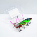 WANBY Proven Explosive Color Special Spinner Spoon Swimbait Vibrating Jigging Freshwater Saltwater Fishing Lures with Hook Fishing Tackle for Trout Bass Salmon（4Pcs）