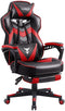 Zeanus Gaming Chair with Footrest Ergonomic Computer Chair with Massage Recliner for Heavy People Racing Gamer Chair Big and Tall Chairs for Adults Red