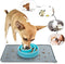 Pet Waterproof Feeding Mat Tray, Proxima Direct Silicone Dog Cat Bowl Mat, Dog Food Mat,Silicone Non Slip Place mat for Pet Food(18.7" x 11.81") (Grey)