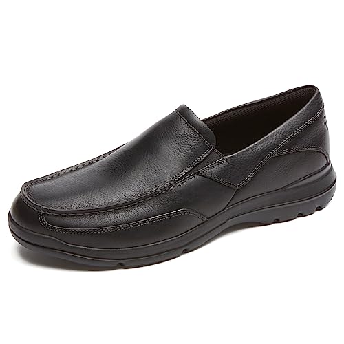 ROCKPORT Men's Junction Point Slip-on, Black, 8.5 US Wide