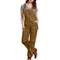 Dickies Women's Denim Bib Overall, Rinsed Brown Duck, Small