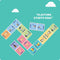 Bluey Wooden Dominoes Activity Toy 29-Piece Playset