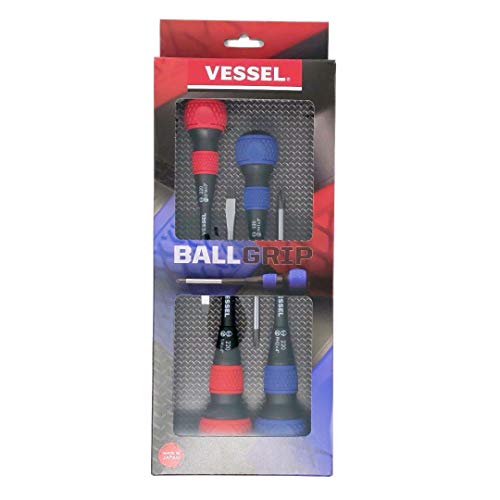 VESSEL - BALL GRIP Screwdriver 4PC. Set No.2204CS