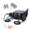 Horusdy 2in1 Soldering Station Solder Iron Rework Hot Air Blower Digital SMD Display + 11 Tips, 4 Nozzles & Tweezer Set