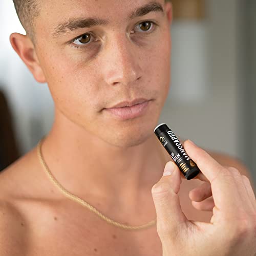 MANSCAPED™ Moisturizing and Soothing Lip Balm, Infused with Vitamin E, Peppermint Oil, and Eucalyptus Oil for Chapped Lips, Matte Finish (3-Pack)