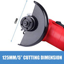 Heavy Duty TOPEX 900W 125mm 5” Angle Grinder Tool with Side Handle Protection Switch Safety Guard