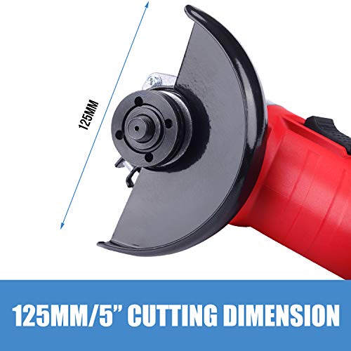 Heavy Duty TOPEX 900W 125mm 5” Angle Grinder Tool with Side Handle Protection Switch Safety Guard