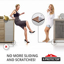 NON SLIP FURNITURE PADS X-PROTECTOR ? PREMIUM 24 pcs 1 1/2” Furniture Pad! Best Furniture Grippers - Rubber Feet - Furniture Floor Protectors for Keep in Place Furniture & Furniture Stoppers