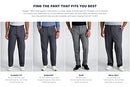 Haggar Men's Premium No Iron Khaki Slim Fit Flat Front Casual Pants, Dark Navy, 32W x 30L US
