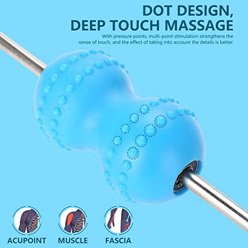 Muscle Roller Stick for Athletes, Handheld, Deep Tissue Roller, Liposuction Massage Roller Stick for Exercise Runners Multifunctional Body Muscle Massager-Help Legs and Back Recovery