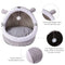 iDopick Cat Beds for Indoor Cats, Cat Cave Bed Cat House with Anti-Slip Bottom,Washable Cat Bed with with Hanging Toy, Puppy Bed with Removable Cotton Pad, Super Soft and Self Warming Calming Pet Bed