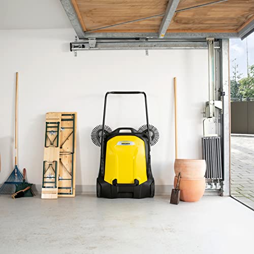 Kärcher - S 6 Twin Walk-Behind Outdoor Hand Push Floor Sweeper - 10 Gallon Capacity - 33.9" Sweeping Width - Sweeps up to 32,300 Square Feet/Hour