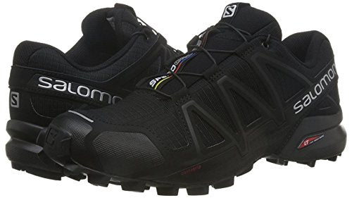 Salomon Men's Speedcross 4 Trail Running Shoes, Black/Black/Black, UK 10/US 10.5