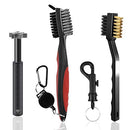 SENHAI Golf Club Groove Cleaner with 2 Pcs Golf Dual-Bristle Brush for Golfing Accessories, Clubs, Shoes,Wedges and Irons
