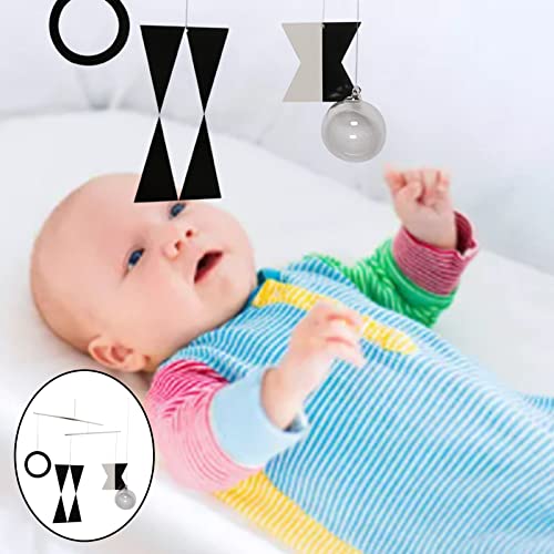 Colaxi Montessori Mobile Toy Black and White Mobile Toy Hanging Gift for Newborn Baby Activity Toys - Finished