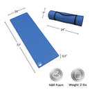 Wakeman Foam Sleeping Pad - Lightweight 0.5-Inch-Thick Waterproof Camping Mat with Carrying Handle for Cots, Tents, Hiking, and Sleepovers (Blue)