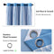Loyala Star Curtains, Blackout Curtains for Bedroom, Cute Curtains, Kids Blackout Curtains, Double Layer Curtains, Light Blocking Curtains 63 Inch Length 2 Panels, Blue Curtains, 52 X 63 Inches