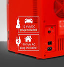 Coca-Cola Classic Portable 6 Can Thermoelectric Mini Fridge Cooler/Warmer, 4 L/4.2 qt, Red, for Home, Dorm, car, Boat, Beverages, Snacks, Skincare, Cosmetics, Medication